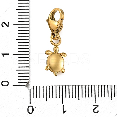 Tortoise 304 Stainless Steel Pendant Decorations STAS-R159-10G-1