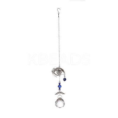 Alloy Eye Turkish Blue Evil Eye Pendant Decoration LS-HJEW-M002-15AS-1