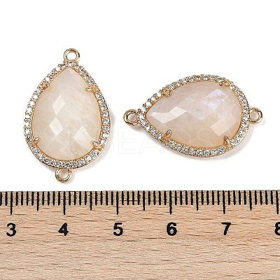 Natural Moonstone Faceted Teardrop Links G-B126-03G-06-1