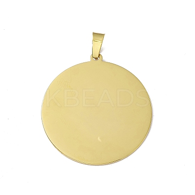 304 Stainless Steel Pendants STAS-C063-06G-01-1