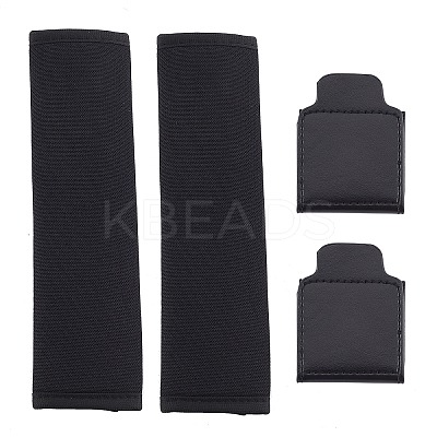 1 Set Imitation Leather Car Seatbelt Regulator Car Seat AJEW-FH0001-86-1