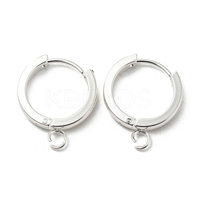 201 Stainless Steel Huggie Hoop Earrings Findings STAS-A167-01K-S-1