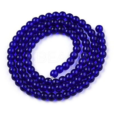 Transparent Glass Beads Strands LS-GLAA-T032-T4mm-15-1