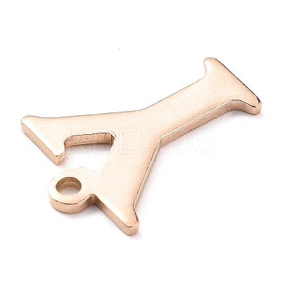 PVD Vacuum Plating  304 Stainless Steel Charms STAS-H112-Y-RG-1
