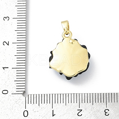 UV Plating Brass Pendants KK-R213-15G-05-1