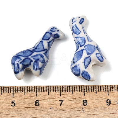 Animal Theme Blue and White Porcelain Beads PORC-Z007-05E-1