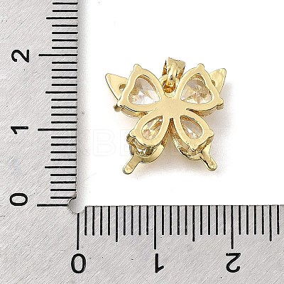 Brass Micro Pave Cubic Zirconia Charms KK-N254-226G-01-1