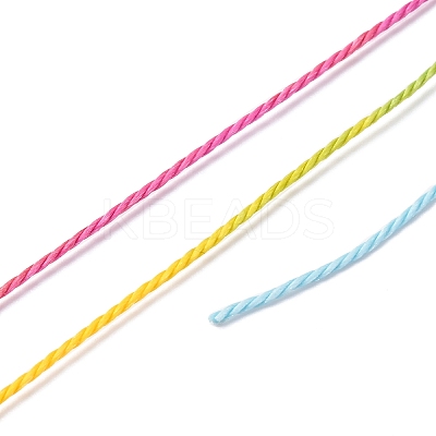 Segment Dyed Twisted Waxed Polyester Cord YC-C003-01A-1