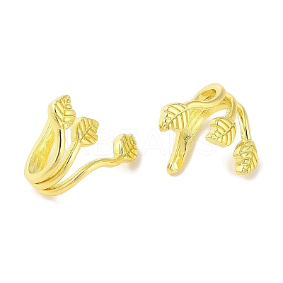 Brass Cuff Earrings for Women EJEW-I305-37G-1