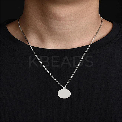 10Pcs Stainless Steel Stamping Blank Tag Pendants STAS-LP0002-76-1