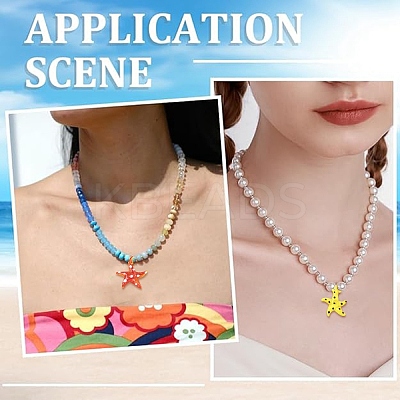 5Pcs Handmade Lampwork Pendants LAMP-YW0001-85-1