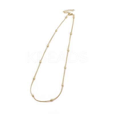 Rack Plating Brass Satellite Chain Necklace for Women NJEW-F304-02G-1