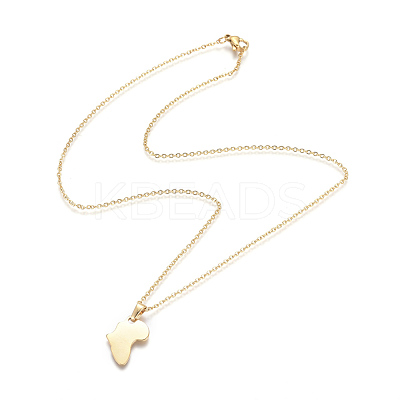 304 Stainless Steel Pendant Necklaces X-NJEW-F275-19G-1