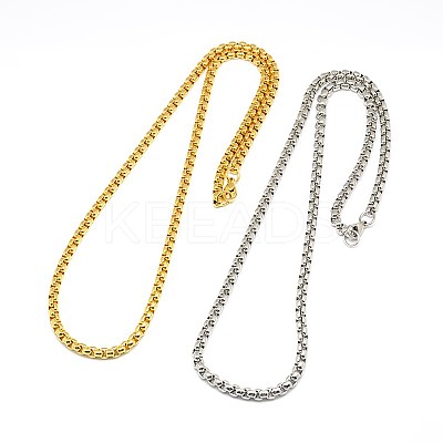 304 Stainless Steel Venetian Chain Necklace Making STAS-A028-N031-1