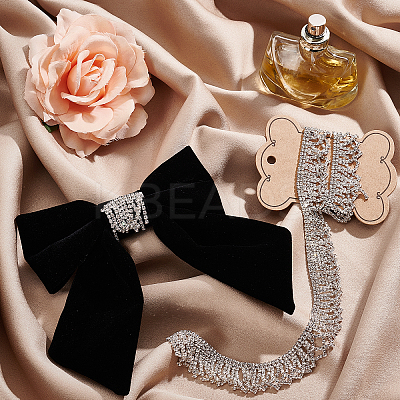 Brass Glass Rhinestone Strass Chains FIND-BC0001-84-1