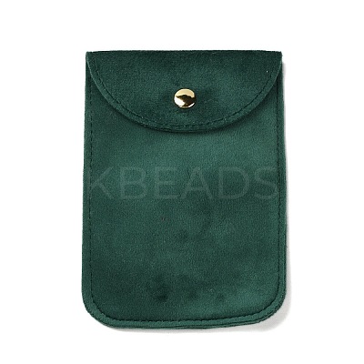 Velvet Jewelry Storage Pouches with Snap Button for Bracelets Necklaces Earrings ABAG-P013-01C-1