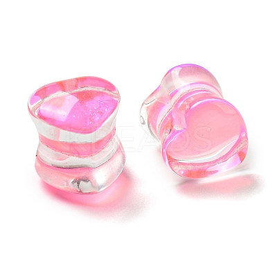 Glass Ear Gauges Flesh Tunnels Plugs EJEW-P293-01-1
