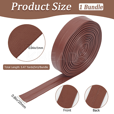 5M Folding PU Leather Flat Cord OCOR-WH20012-14D-04-1