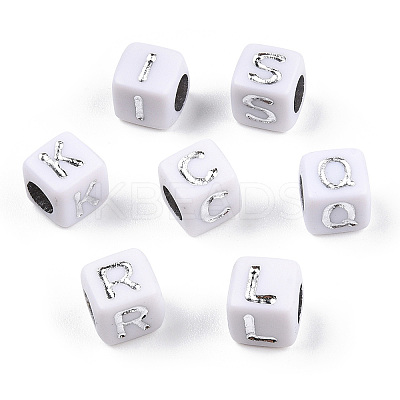 Plating Acrylic Beads SACR-S297-08-1
