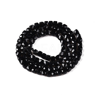 Natural Black Tourmaline Beads Strands G-N342-109A-1