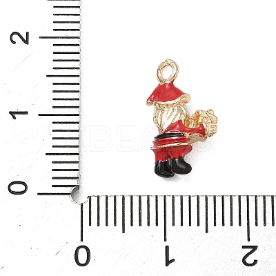 Christmas Alloy Enamel Pendants ENAM-F156-01G-01-1