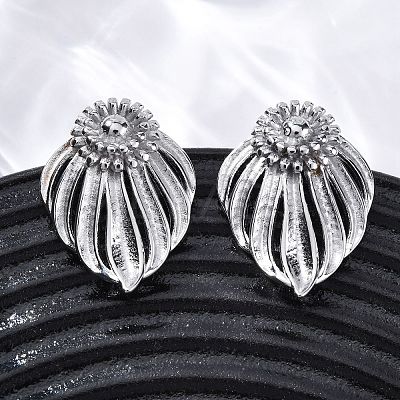 304 Stainless Steel Stud Earrings EJEW-Z098-08P-1