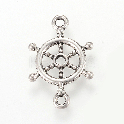 Tibetan Style Alloy Links connectors X-TIBE-Q066-13AS-RS-1
