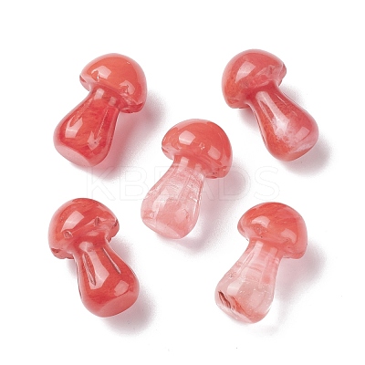 Synthetic Cherry Quartz Glass GuaSha Stone G-A205-25Q-1