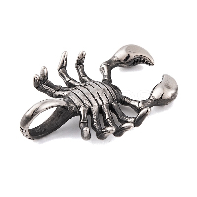 304 Stainless Steel Big Pendants STAS-K283-11AS-1