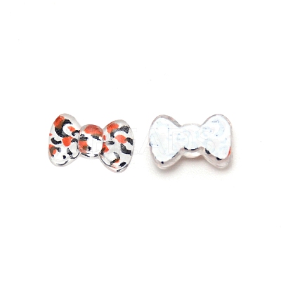 Bowknot Resin Cabochons MRMJ-WH0074-30G-1