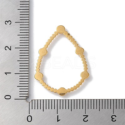 Golden 304 Stainless Steel Rhinestonet Pendants STAS-Q312-02C-G-1
