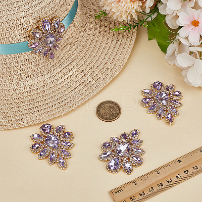 4Pcs Teardrop Shape Hotfix Rhinestone PATC-FG0002-25C-1