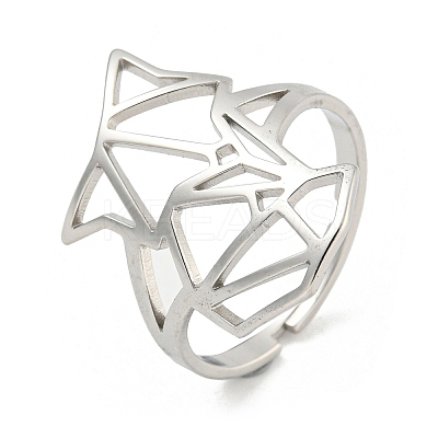 Non-Tarnish 304 Stainless Steel Rings LS-RJEW-R142-01P-1