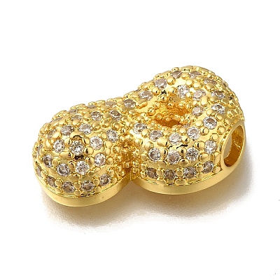 Brass with Cubic Zirconia Pendants KK-Q818-02P-G-1