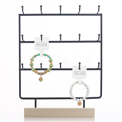 1 Set Paper Hair Ties Display Cards AJEW-WR0002-30-1