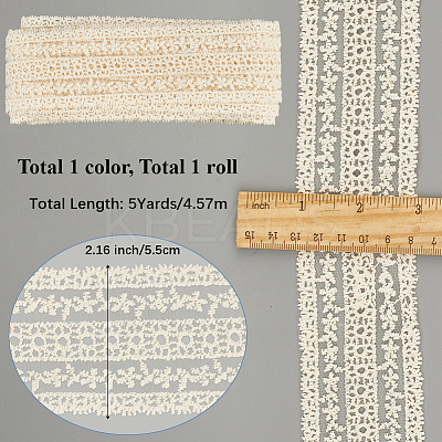 5 Yards Flat Cotton Lace Ribbon OCOR-GF0004-71D-01-1