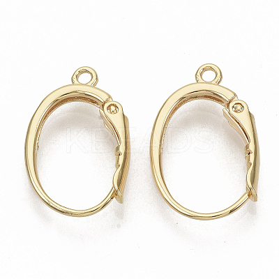 Brass Leverback Earring Findings X-KK-T051-42G-NF-1