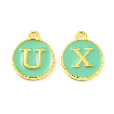 Initial Letter A~Z Alphabet Enamel Charms ENAM-XCP0001-36-1