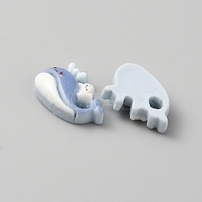 Sandbeach Theme Opaque Resin Cabochons CRES-WH20002-001A-1