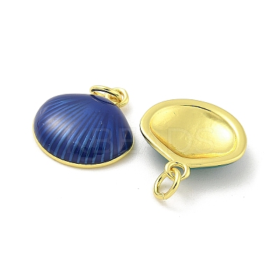 Brass Enamel Pendants KK-U044-15G-1