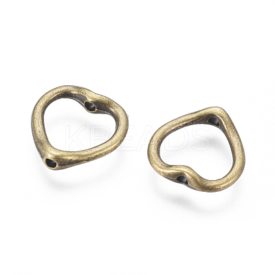 Tibetan Style Heart Bead Frames MLF11198Y-NF-1