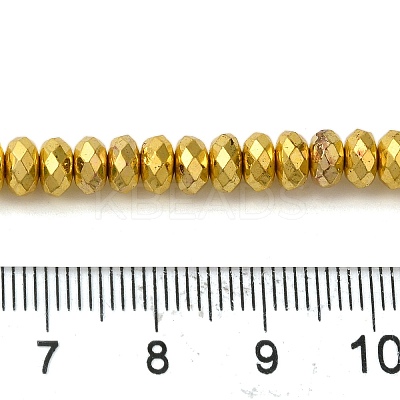 Electroplate Non-magnetic Synthetic Hematite Beads Strands G-L485-06D-G-1