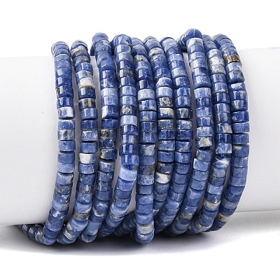 Natural Sodalite Beads Strands G-F631-A46-1