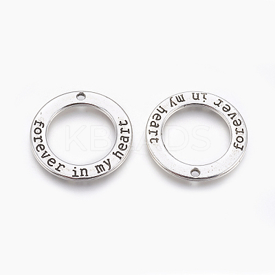 Tibetan Style Alloy Ring Pendants LS-TIBEP-S293-018AS-LF-1