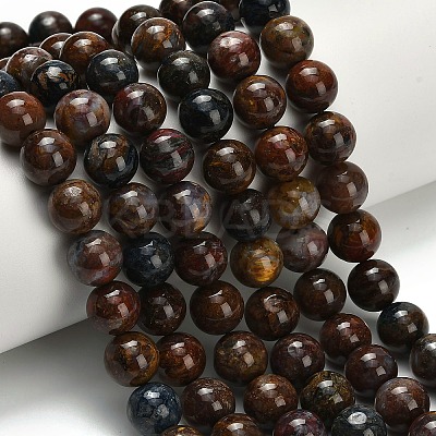 Natural Pietersite Beads Strands G-L642-B16-10mm-1