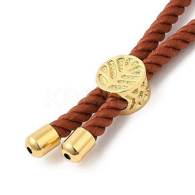 Twisted Nylon Cord Silder Bracelets LS-DIY-B066-03G-01-1