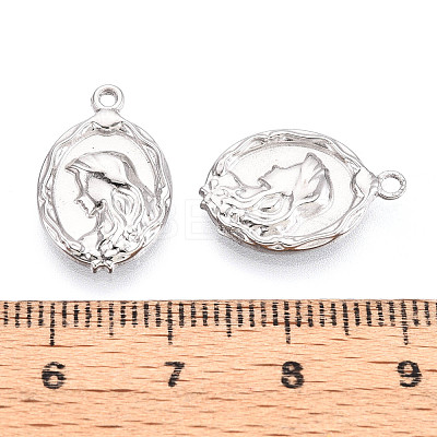 304 Stainless Steel Pendants LS-STAS-T065-75P-1
