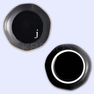 Round Ceramic Jewelry Dish AJEW-WH20067-015A-1