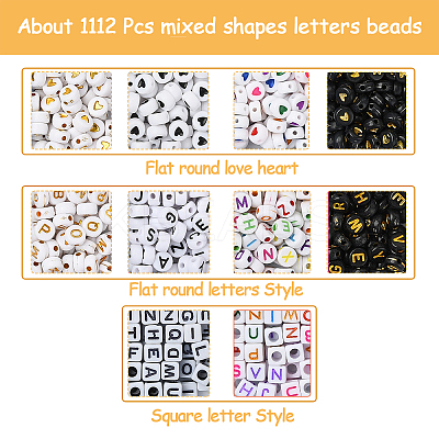 DIY Acrylic Beads Bracelets Jewelry Making Kits DIY-YW0010-64-1