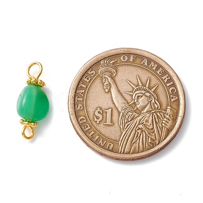 Natural Chrysoprase Links Connectors PALLOY-JF01091-06-1